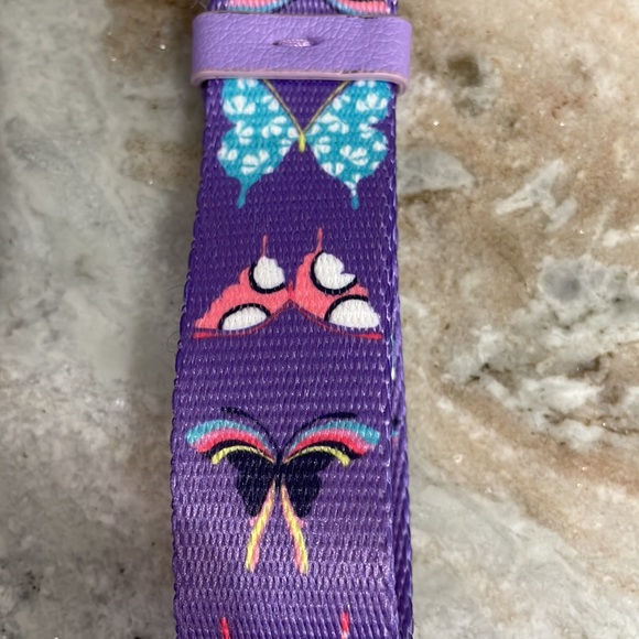 BNWT Vera Bradley Loop Keychain Butterfly By Printed Webbing - Picture 2 of 5